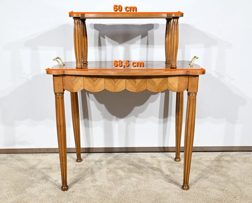 Marquetry Side Table, 1940s-RVK-1806941