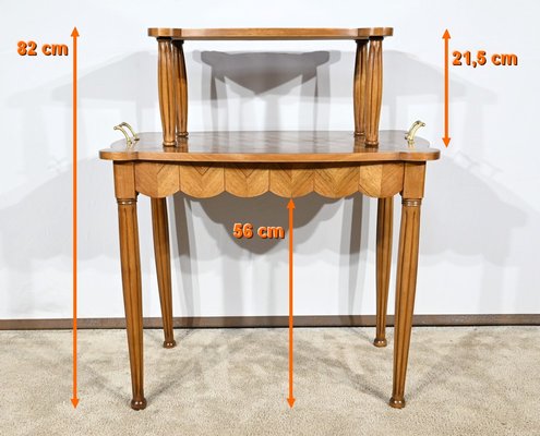 Marquetry Side Table, 1940s-RVK-1806941