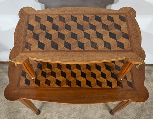 Marquetry Side Table, 1940s-RVK-1806941