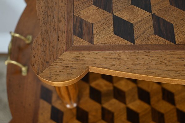 Marquetry Side Table, 1940s-RVK-1806941