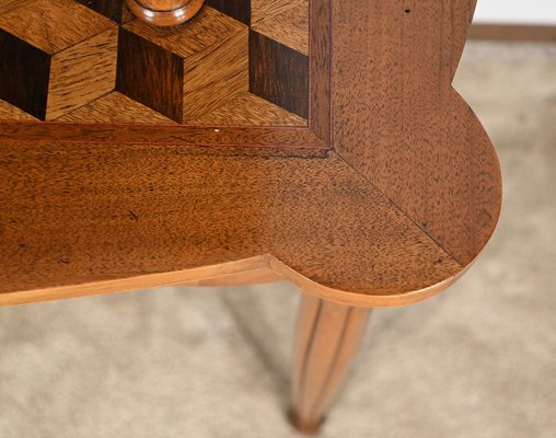 Marquetry Side Table, 1940s-RVK-1806941