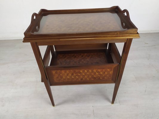 Marquetry Tea Table-EAD-1066955