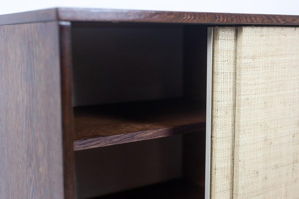 Martin Visser. Sideboard in Wenge and Raffia. 1970s-CEJ-2026346