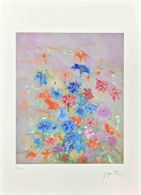 Martine Goeyens, Flowers, Digigraph Print, Late 20th Century-ZCI-1759241