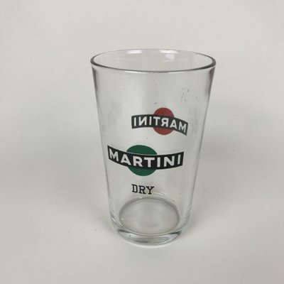 Martini Dry Advertising Glass, 1960s-YNA-656179