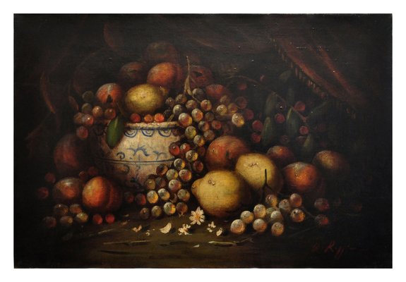 Massimo Reggiani, Italian Still Life, 2002, Oil on Canvas, Framed-YUW-1297507