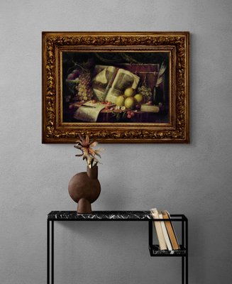 Massimo Reggiani, Still-Life, Oil on Canvas, Framed-VHF-1244965