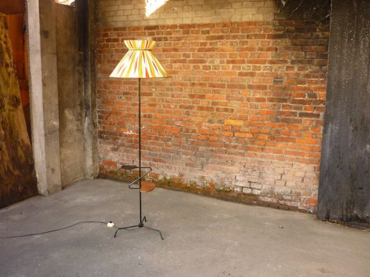 Mathieu Matégot Style French Floor Lamp, 1950s-GO-896958