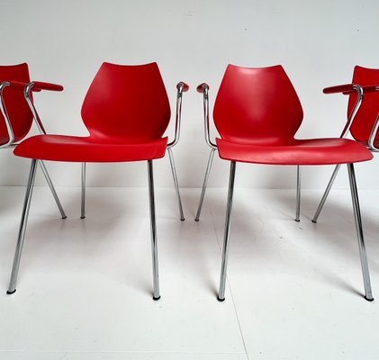 Maui Kartell Chairs by Vico Magistretti, 1980s, Set of 4-ORQ-2021234