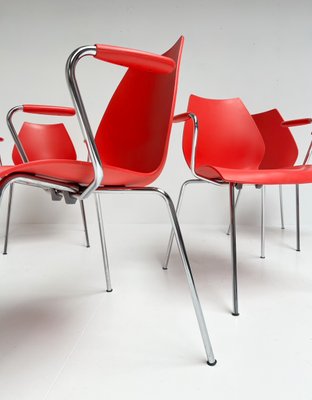 Maui Kartell Chairs by Vico Magistretti, 1980s, Set of 4-ORQ-2021234