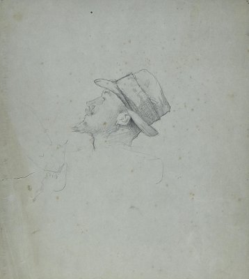 Maurice Chabas, Portrait, Original Pencil Drawing, Early 20th-Century-ZCI-1257810