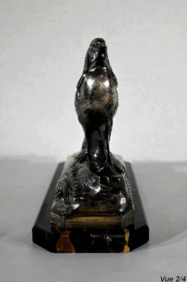 Maurice Frecourt, The Pheasant, 1910, Metal & Marble-RVK-1395851