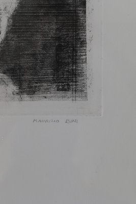 Maurizio Bini, Maurizio Bini, Etching on Paper, 1960s, Etching, Framed-ZAA-1736115