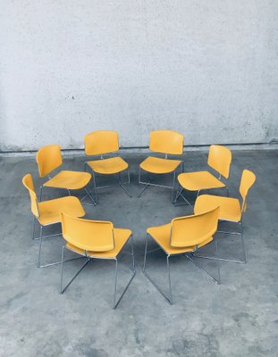 Max Stacker Conference & Office Chairs by Steelcase Strafor, 1980s, Set of 8-RQV-1292185