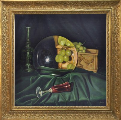 Maximilian Ciccone, The Lens and the Grapes, 2002, Oil on Canvas, Framed-YUW-1298502