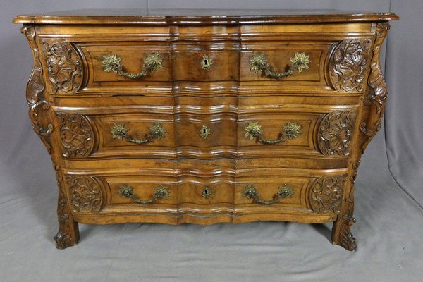 Mazarine Chest of Drawers in Walnut, 18th-Century-WSV-1373177