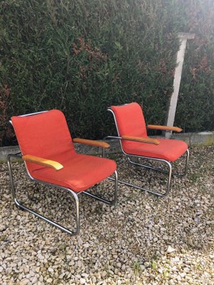 MB Lounge Armchairs by Marcel Breuer for Knoll Inc. / Knoll International, 1970s, Set of 2-AVC-2018498