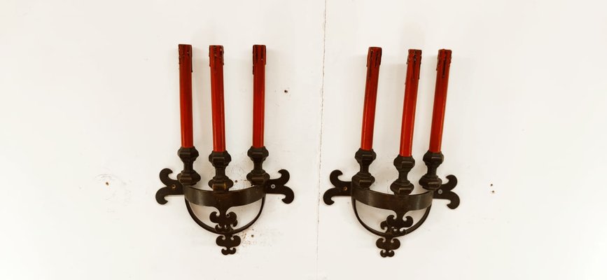 Medieval Brass Wall Lights-QLH-1347949