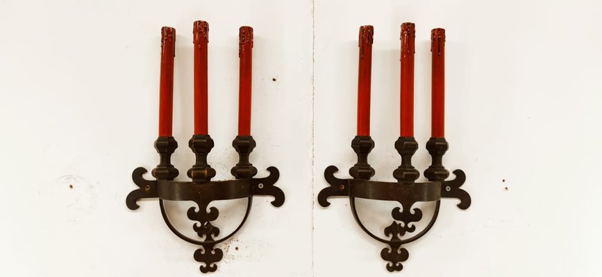 Medieval Brass Wall Lights-QLH-1347949