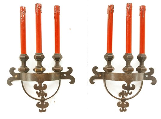 Medieval Brass Wall Lights-QLH-1347949