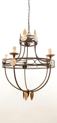 Medieval Wrought Iron Chandelier-QLH-1315036