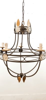 Medieval Wrought Iron Chandelier-QLH-1315036