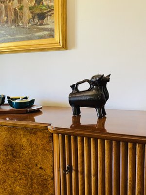 Mediterranean Style Bull-Shaped Jug Sculpture, France, 1970s-TXN-1013116