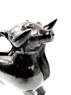 Mediterranean Style Bull-Shaped Jug Sculpture, France, 1970s-TXN-1013116