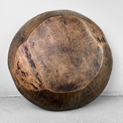 Meiji Era Handcrafted Wooden Dough Bowl, Japan-DWL-1769009