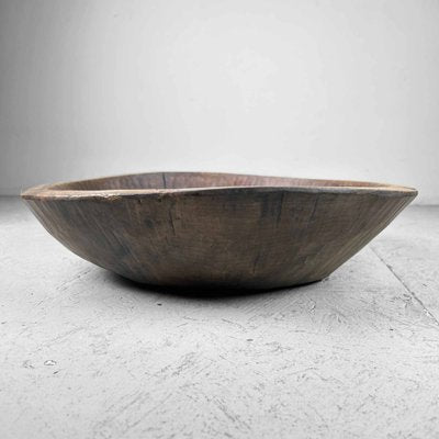 Meiji Era Handcrafted Wooden Dough Bowl, Japan-DWL-1769009