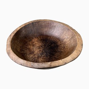 Meiji Era Handcrafted Wooden Dough Bowl, Japan-DWL-1769009