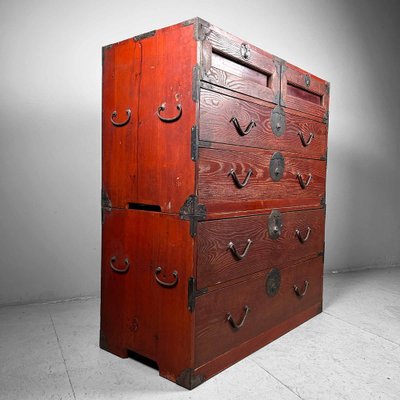 Meiji Era Isho-Dansu Kasane Kimono Chest, Japan-DWL-1763355