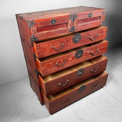 Meiji Era Isho-Dansu Kasane Kimono Chest, Japan-DWL-1763355