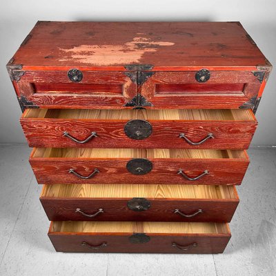 Meiji Era Isho-Dansu Kasane Kimono Chest, Japan-DWL-1763355