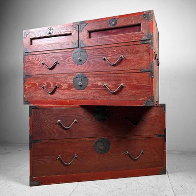 Meiji Era Isho-Dansu Kasane Kimono Chest, Japan-DWL-1763355