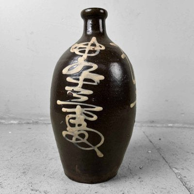 Meiji Period Earthenware Sake Decanter Tokkuri, Japan, 1890s-DWL-1821265