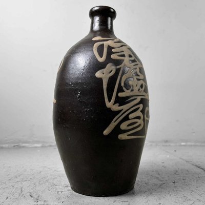 Meiji Period Earthenware Sake Decanter Tokkuri, Japan, 1890s-DWL-1821265