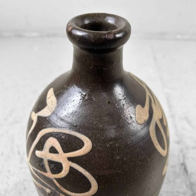 Meiji Period Earthenware Sake Decanter Tokkuri, Japan, 1890s-DWL-1821265