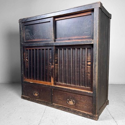 Meiji Period Japanese Tansu Storage Cabinet-DWL-1760945