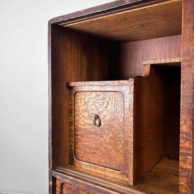 Meiji Period Mulberry Cha Tansu Tea Cabinet, Japan, 1890s-DWL-1760928