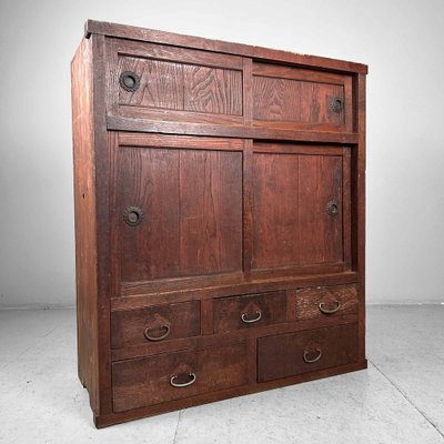 Meiji Period Tansu Storage Cabinet, Japan, 1890s-DWL-1760933