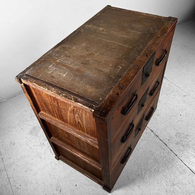 Meiji Tansu Chest of Drawers, Japan, 1890s-DWL-1807068