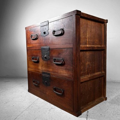 Meiji Tansu Chest of Drawers, Japan, 1890s-DWL-1807068