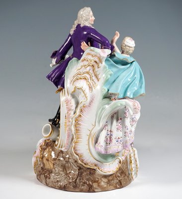 Meissen Genre Love Group with Drum Beater, attributed to f.e. Meyer, Germany 1850-EMT-1704071