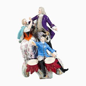 Meissen Genre Love Group with Drum Beater, attributed to f.e. Meyer, Germany 1850-EMT-1704071