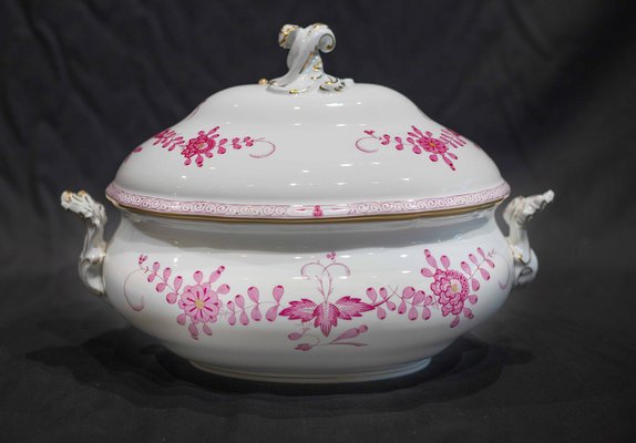 Meissen Indian Purple and Pink Tureen-OZS-1397135