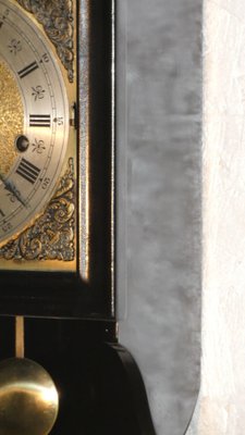 Melux Black Lacquer Tempus Fugit Pendulum Clock from Meazzi-ERB-807587