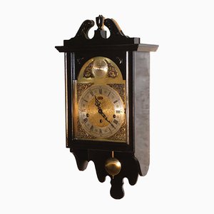 Melux Black Lacquer Tempus Fugit Pendulum Clock from Meazzi-ERB-807587