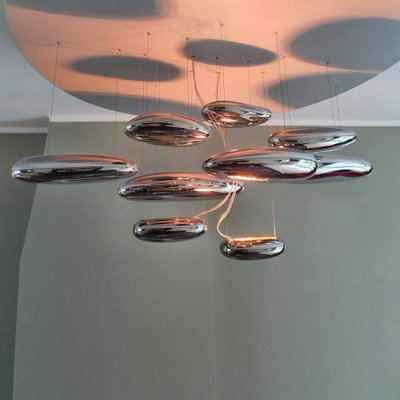 Mercury Xl Pendant Lamp in Chrome by Ross Lovegrove for Artemide-XMR-1319578