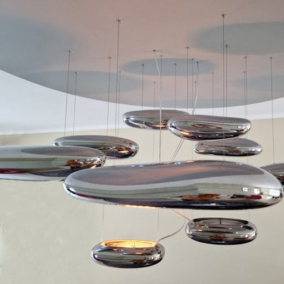 Mercury Xl Pendant Lamp in Chrome by Ross Lovegrove for Artemide-XMR-1319578